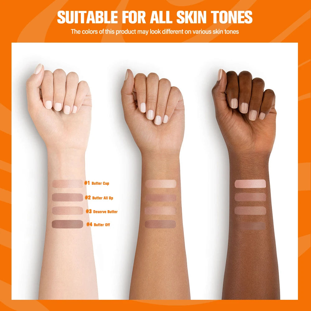 Butter Bronzer and Face Contour Powder for Sculpted Makeup Looks