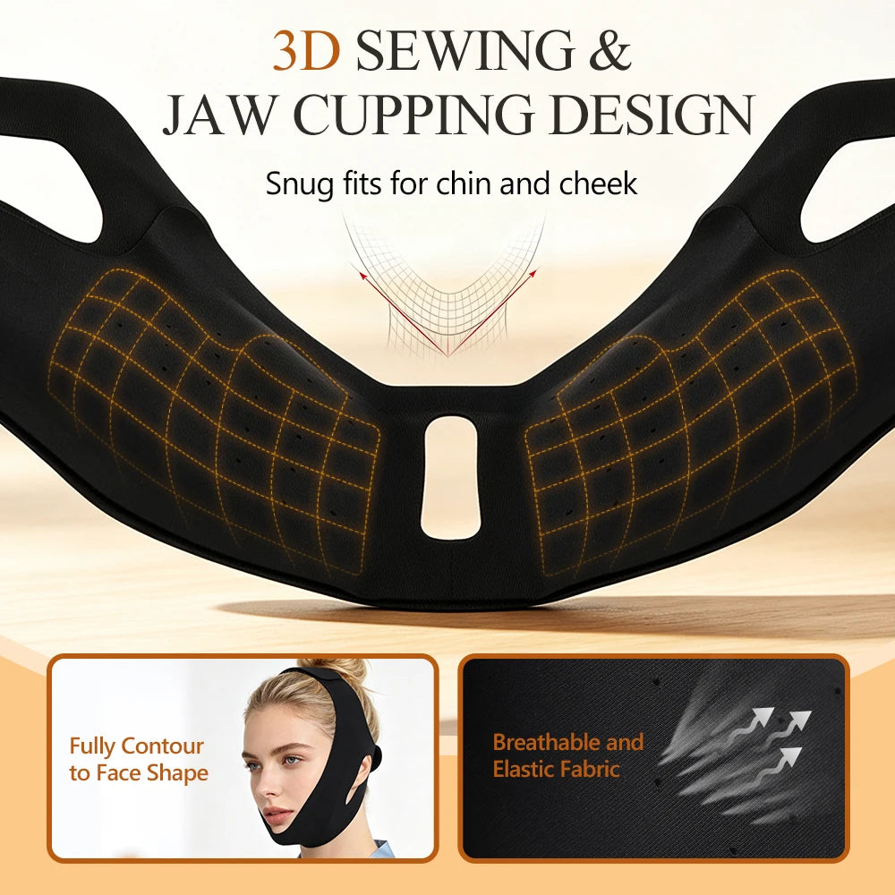 Face Ice Pack and V Line Lifting Bandage for Postoperative Care and Daily Beauty