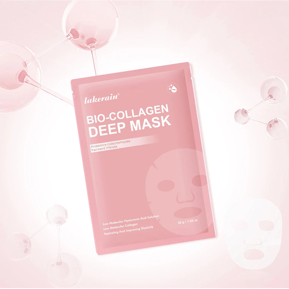 Collagen Deep Face Mask and Hydrating Overnight Sheet for Radiant Skin Care