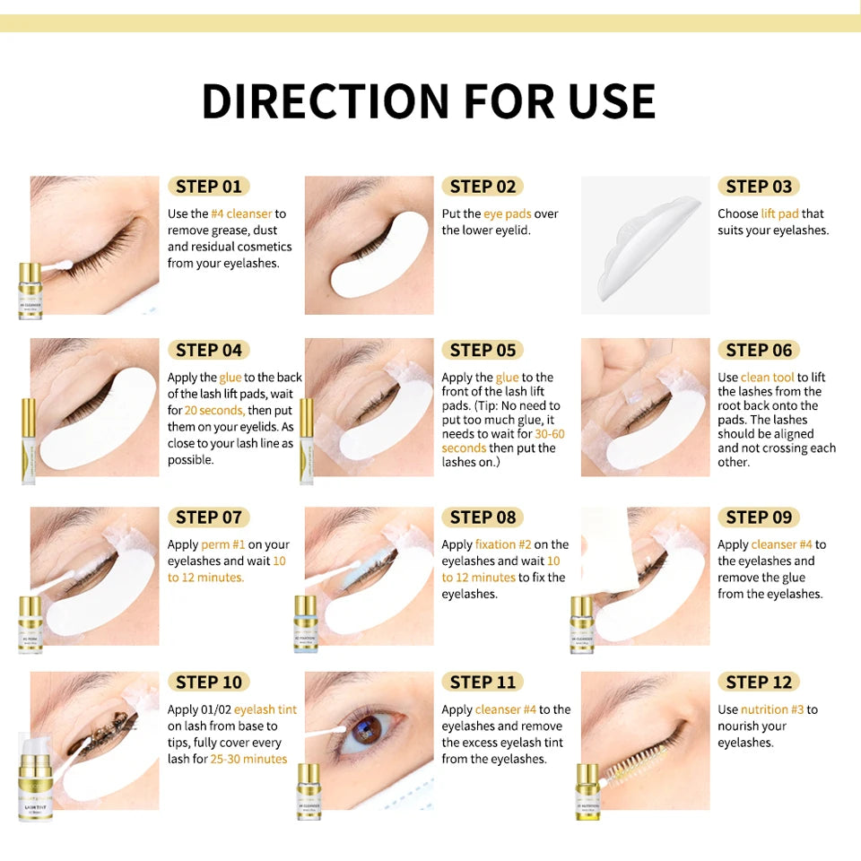 Brow Lamination and Eyebrow Tinting Kit for Professional Salon Results at Home