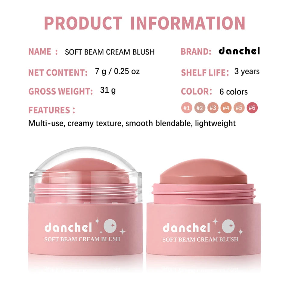 Soft Cream Blush and Multi Use Face Tint for Natural Daily Makeup Looks