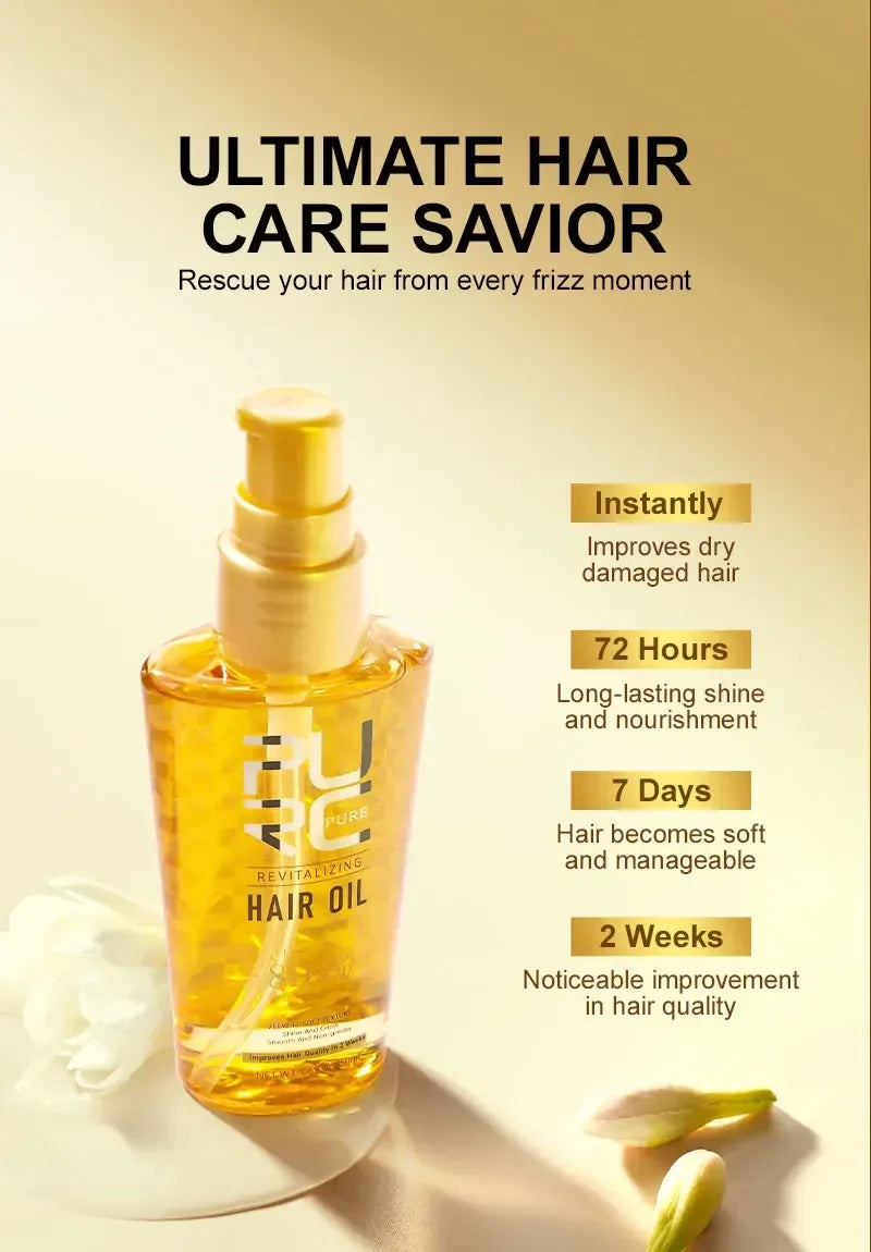 Morocco Hair Oil and Smoothing Serum for Dry Frizzy Hair Daily Repair Treatment - 10