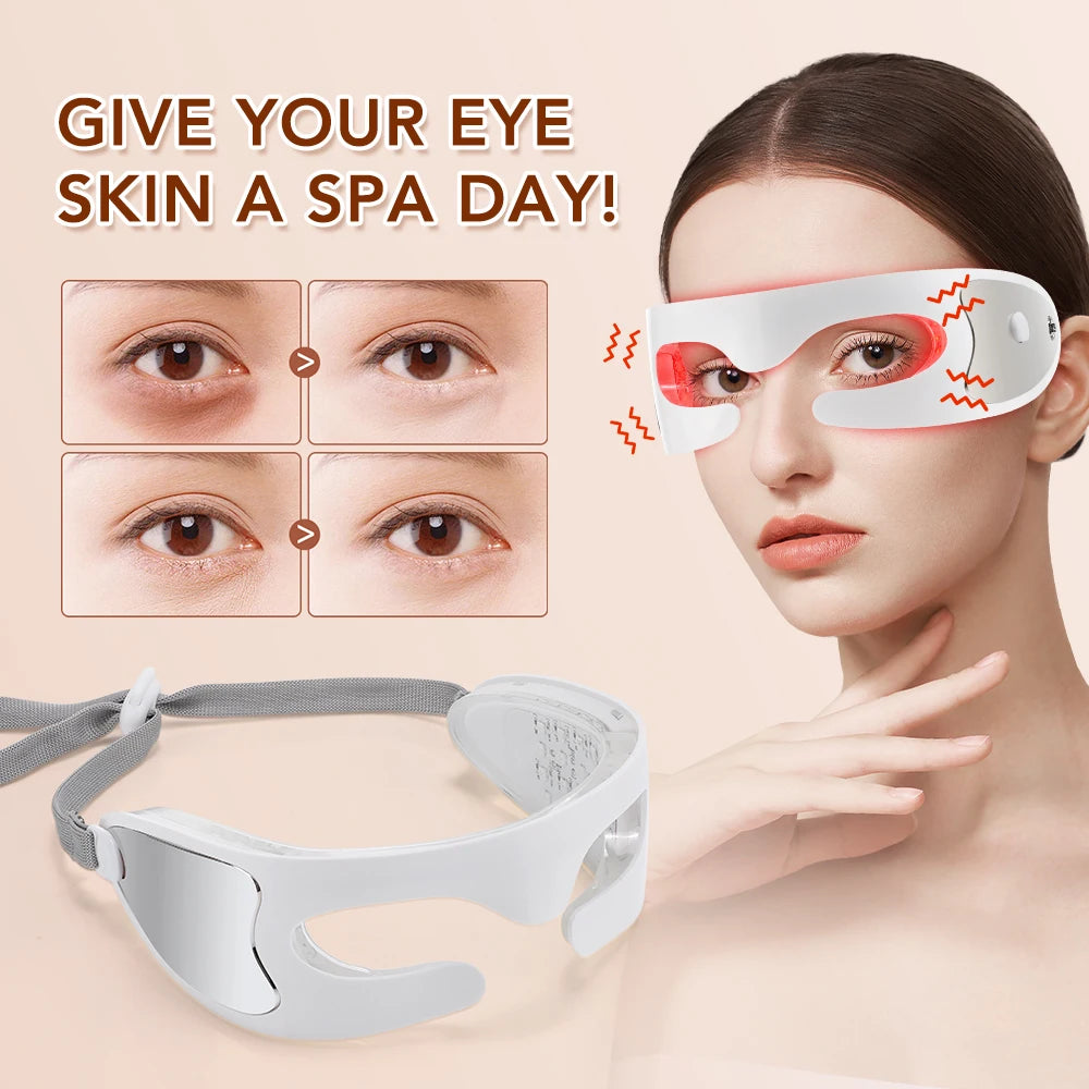 3D Eye Massager and Light Therapy Mask for Relieving Eye Fatigue at Home