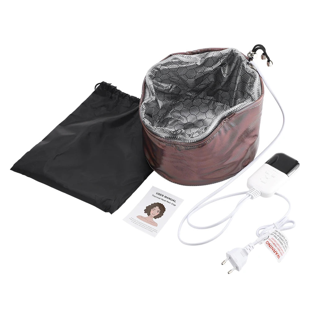 Hair Steamer Cap and Thermal Heat Hat for Deep Conditioning Treatment at Home Use - 11