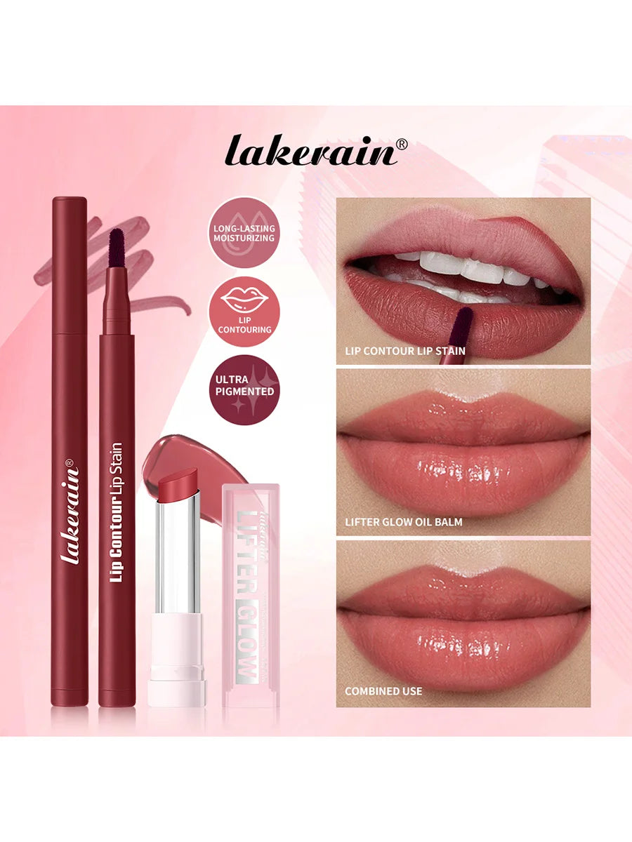 Lip Liner Pencil and Moisturizing Lip Balm Set for Defined and Hydrated Daily Makeup - 5