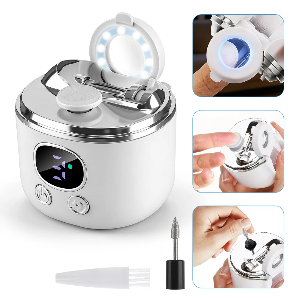 Electric Nail Clipper and Automatic Trimmer for Seniors and Children at Home