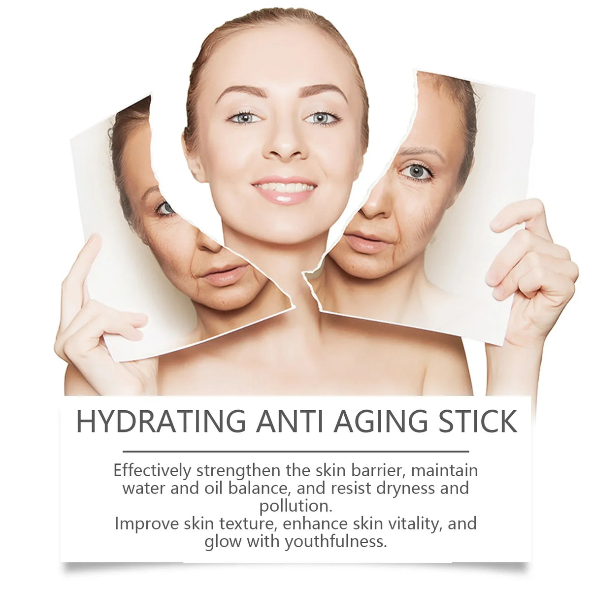 Collagen Moisturizing Stick and Anti Aging Balm for daily wrinkle reduction