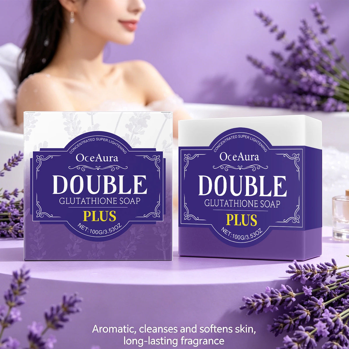 Lavender Cleansing Soap and Body Bar for Refreshing Daily Skin Care Routine