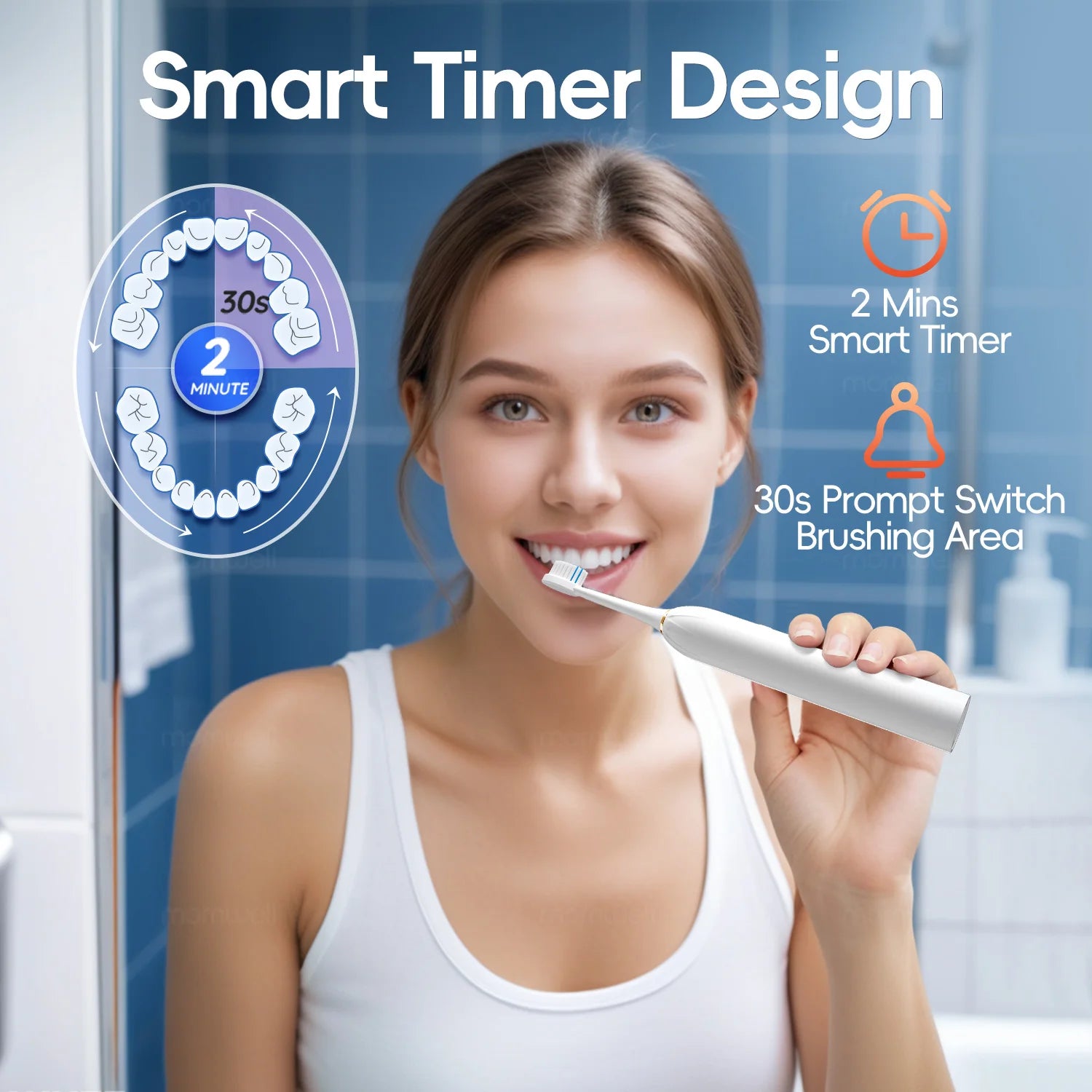Sonic Electric Toothbrush and Rechargeable Oral Care Tool for Daily Cleaning - 6