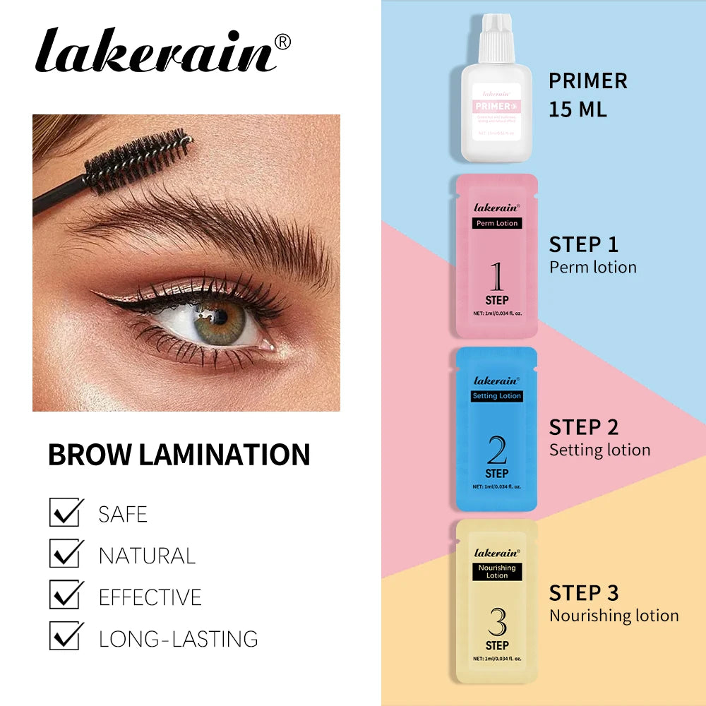 Brow Lamination Kit and Eyebrow Perm Set for Professional Salon Style Brows