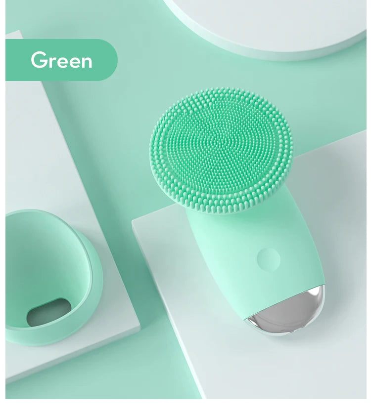 Silicone Face Cleansing Brush and Facial Scrubber for Daily Skin Pore Cleaning - 18
