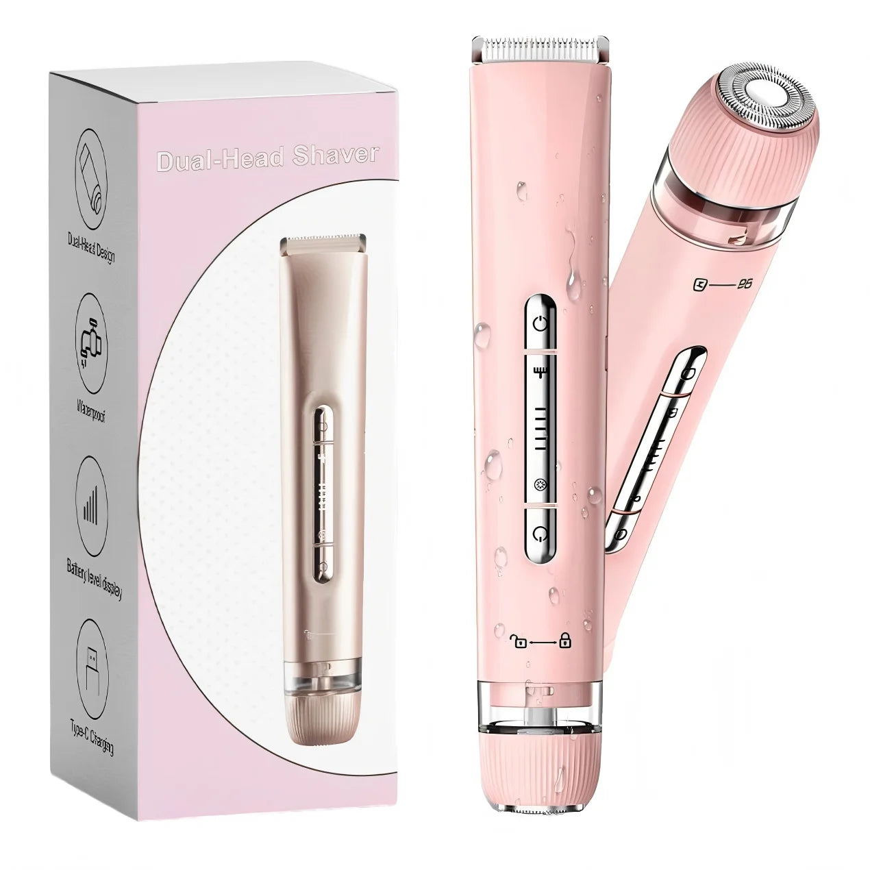 Dual Head Women Hair Remover and Electric Bikini Trimmer for Smooth Body Grooming - 7
