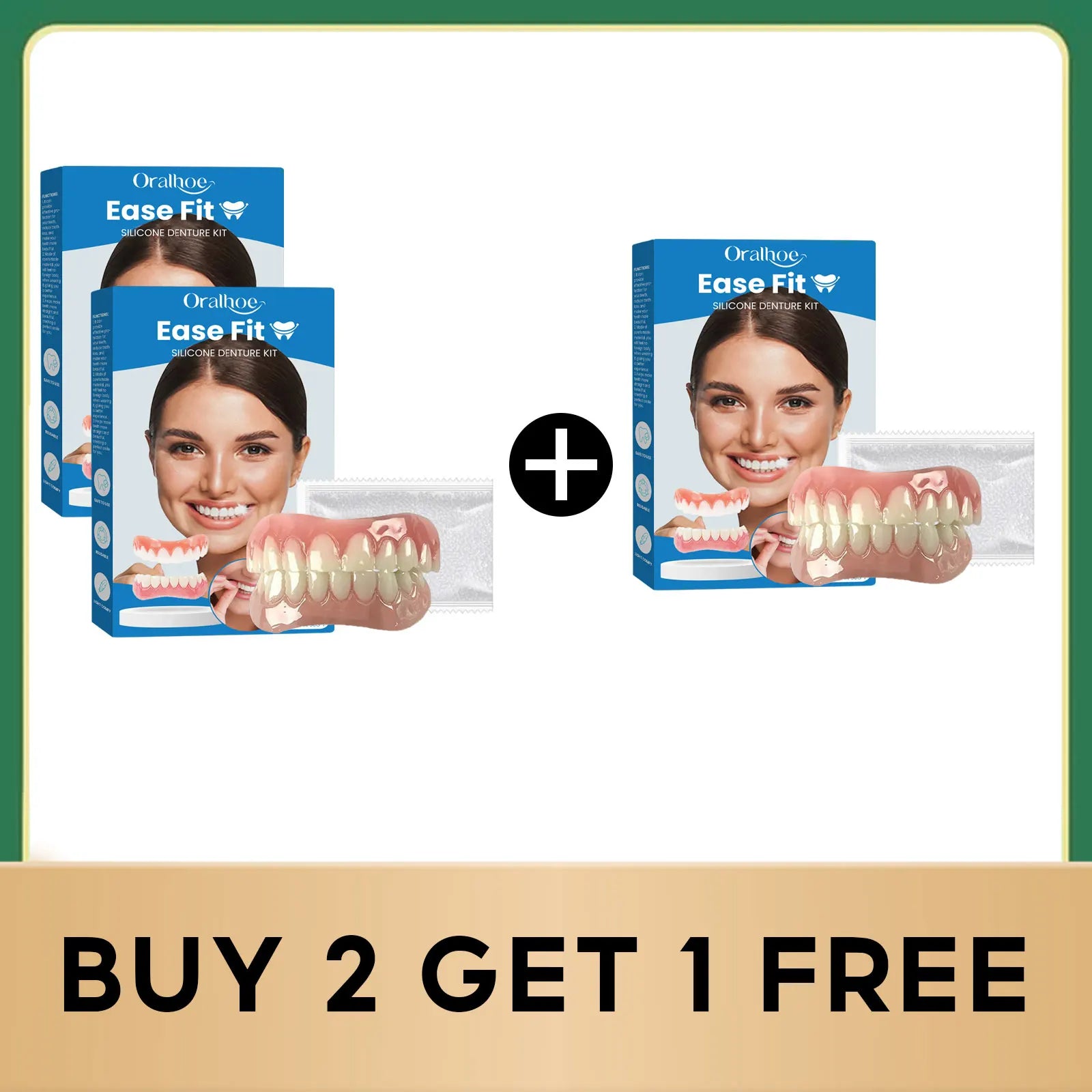 Full Denture Set and Temporary Dental Veneers for Natural Smile and Tooth Restoration - 16