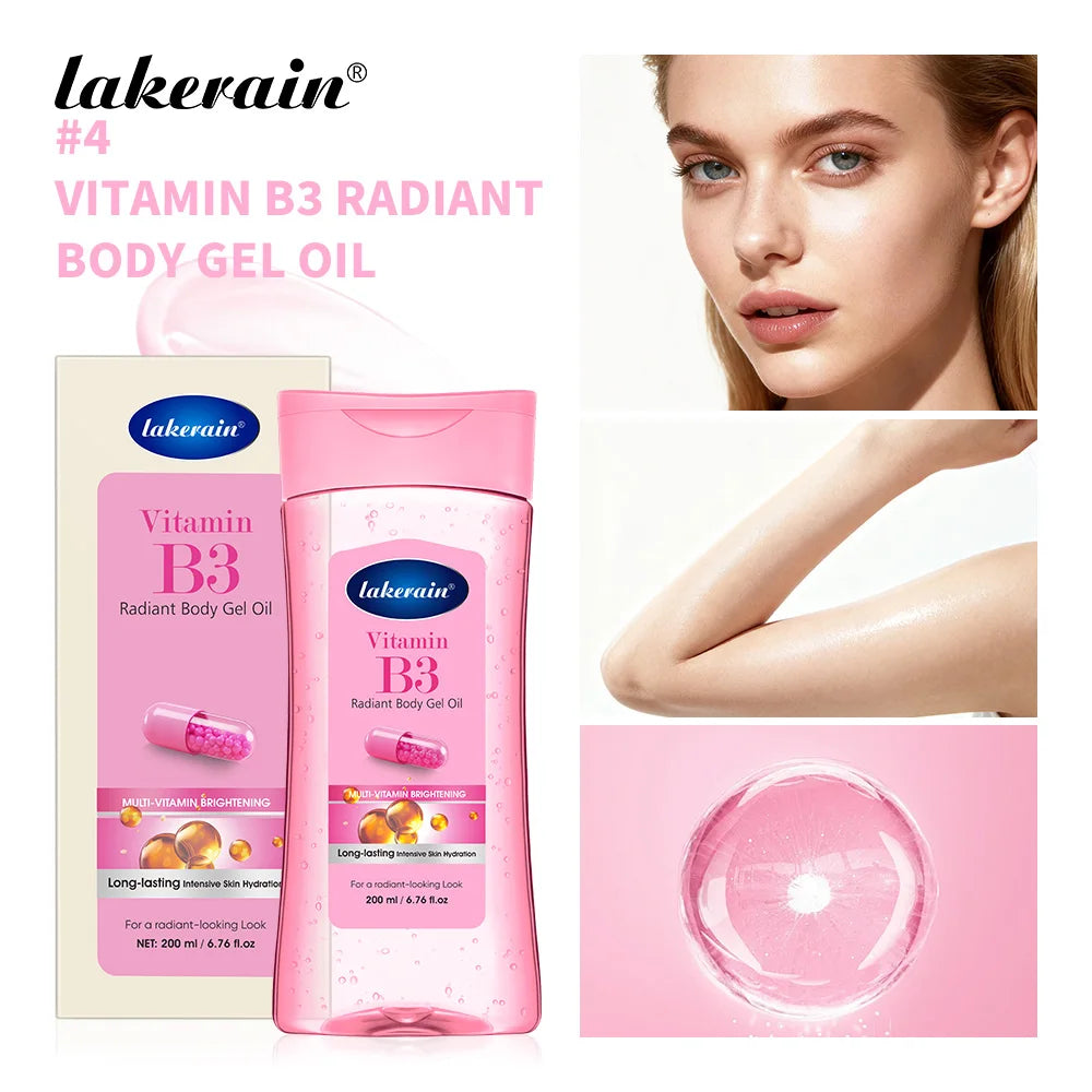 Radiant Body Gel Oil and Moisturizing Skin Treatment for Daily Glowing Hydration