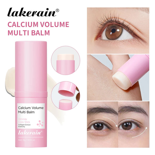 Calcium Volume Multi Balm and Eye Wrinkle Cream Stick for Daily Skin Care