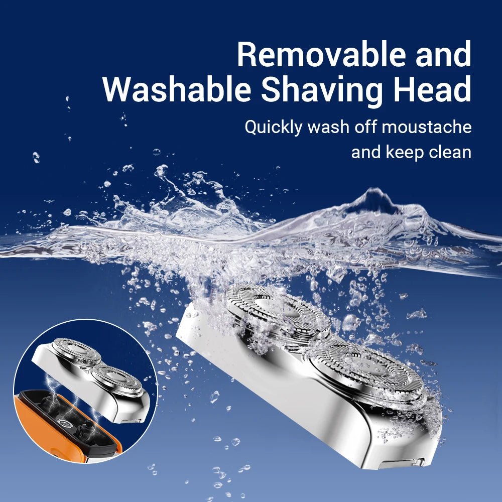 Electric Shaver and Portable Grooming Razor for Daily Travel and Home Use