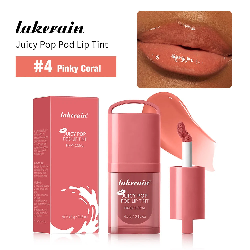 Juicy Pop Pod Lip Tint and Moisturizing Gloss for Daily Hydrating Makeup