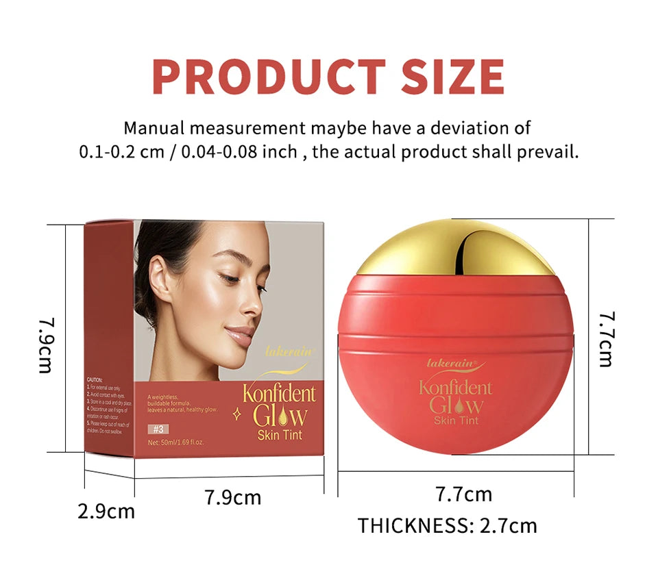 Skin Tint Foundation and Liquid Makeup Base for Daily Radiant Complexion