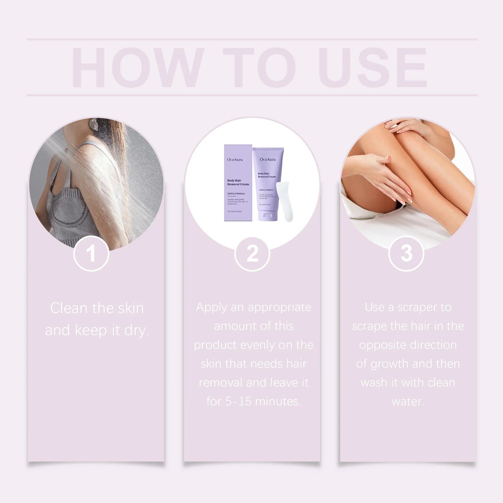 Hair Removal Cream and Depilatory Lotion for Smooth Painless Skin Results - 12