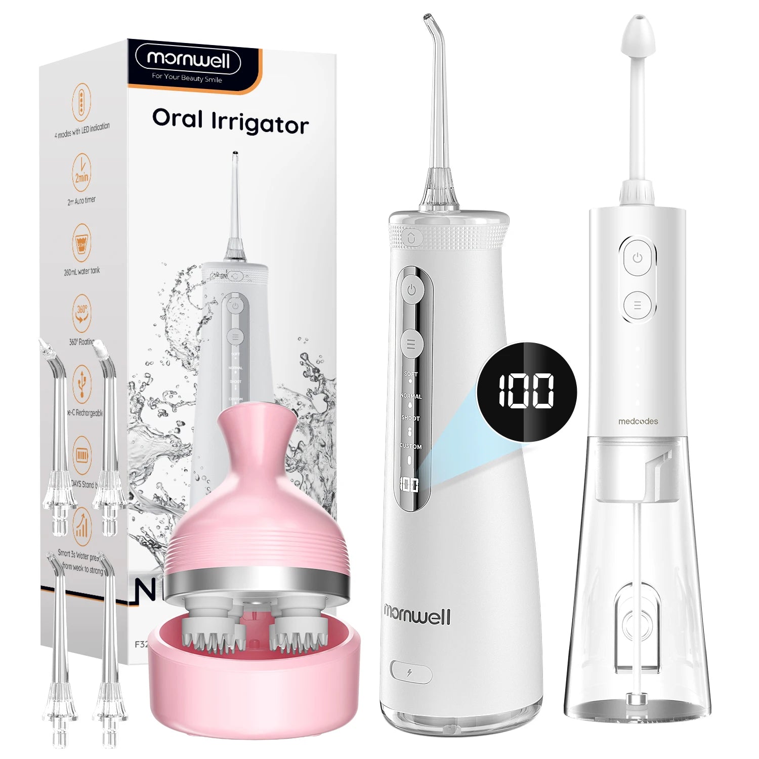 Water Flosser and Nasal Irrigator Kit for Daily Oral and Sinus Hygiene Routine - 40