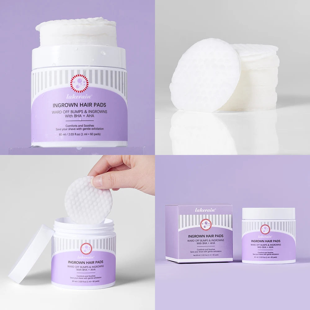 Ingrown Hair Pads and Razor Bump Treatment for Smooth Skin After Shaving