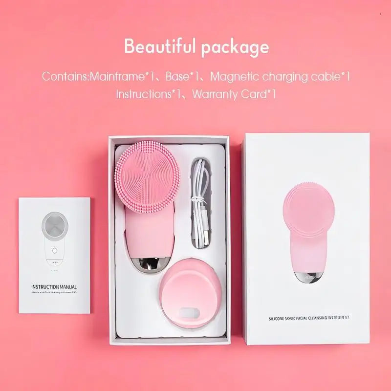 Silicone Face Cleansing Brush and Facial Scrubber for Daily Skin Pore Cleaning