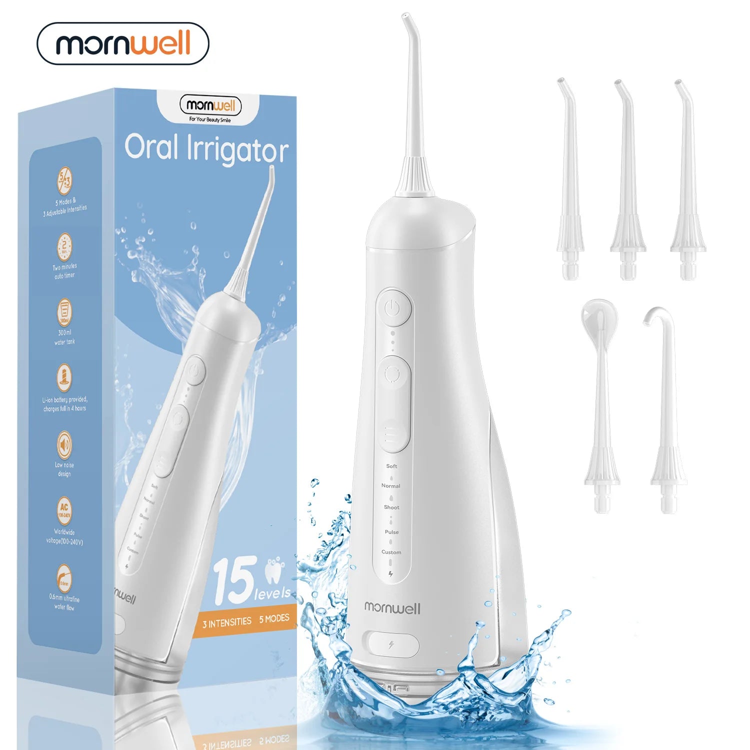 Water Flosser and Cordless Oral Irrigator for Daily Teeth Cleaning and Gum Health - 1