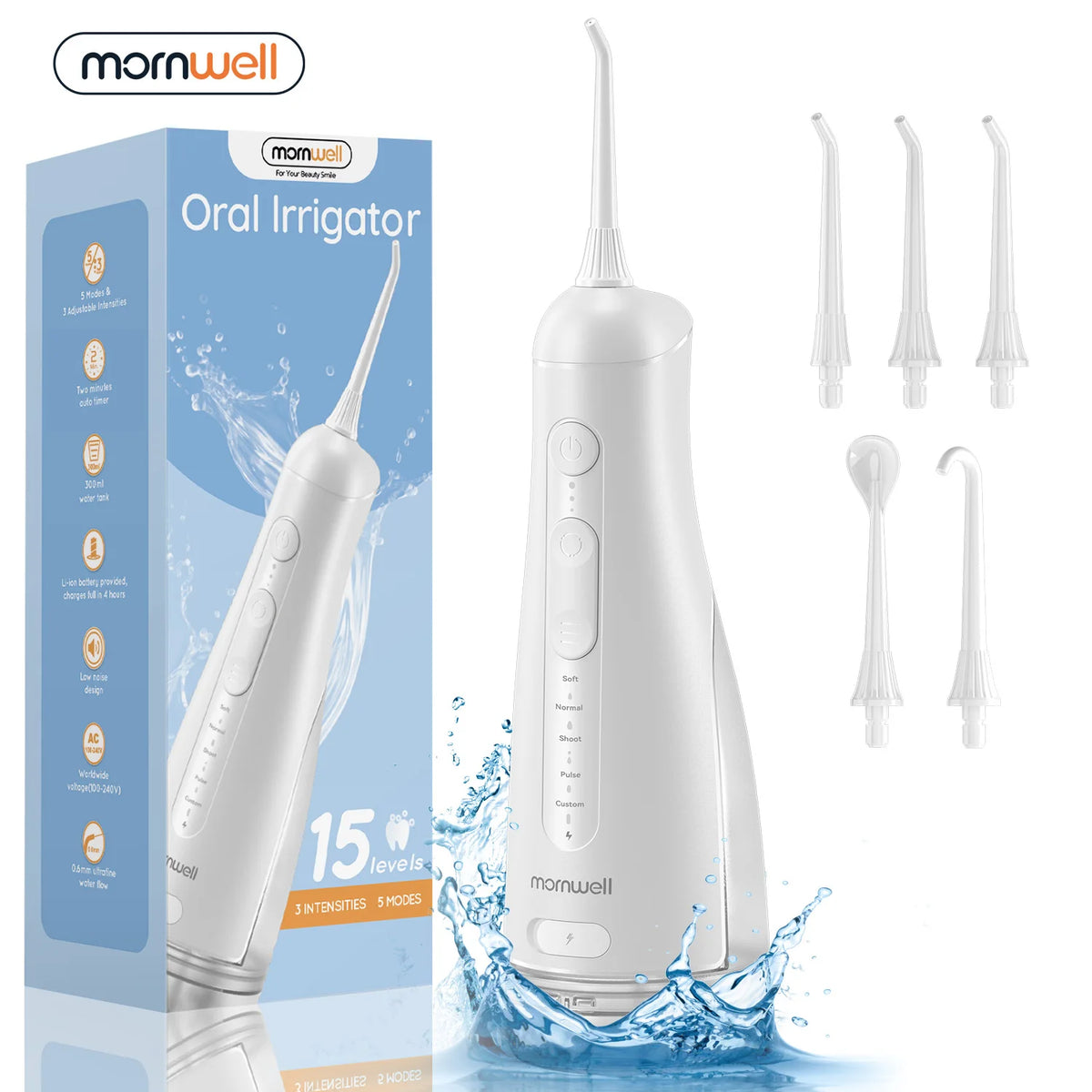 Water Flosser and Cordless Oral Irrigator for Daily Teeth Cleaning and Gum Health