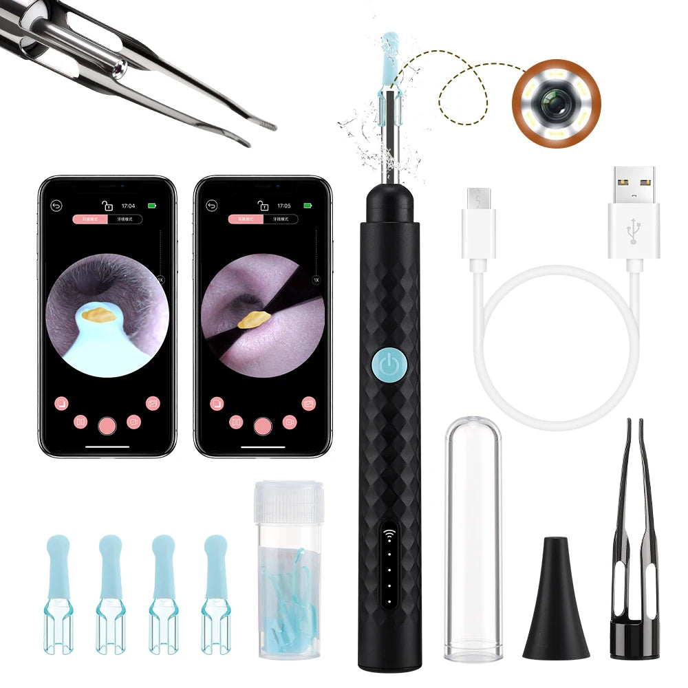 Visual Ear Wax Cleaner and Otoscope Camera for Safe Home Ear Canal Cleaning - 8