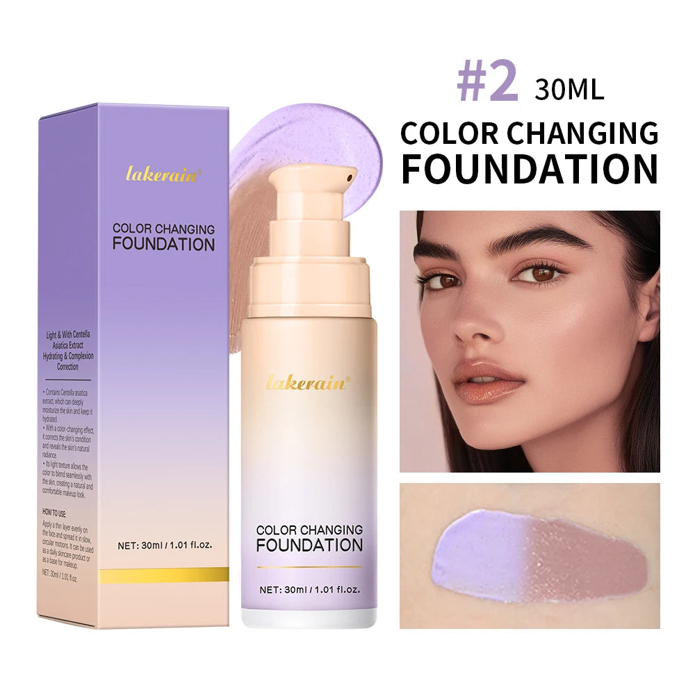 Color Changing Foundation and Face Concealer for Daily Makeup and Sun Protection - 40
