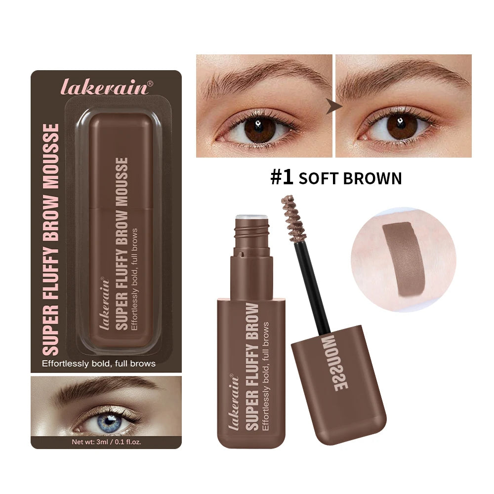 Eyebrow Mousse and Volumizing Brow Gel for Natural Full Brows Daily Makeup