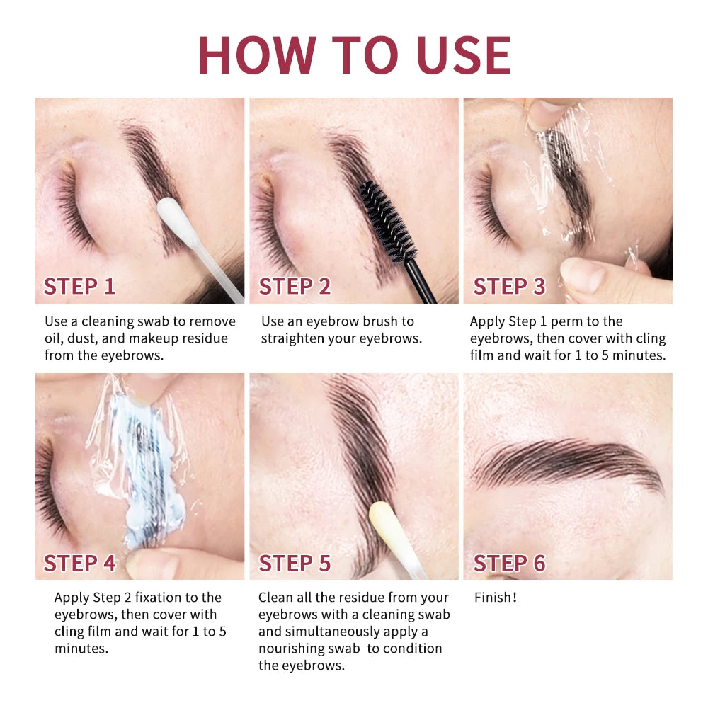 Brow Lamination Kit and Eyebrow Lifting Set for Professional Salon Style Brows - 6