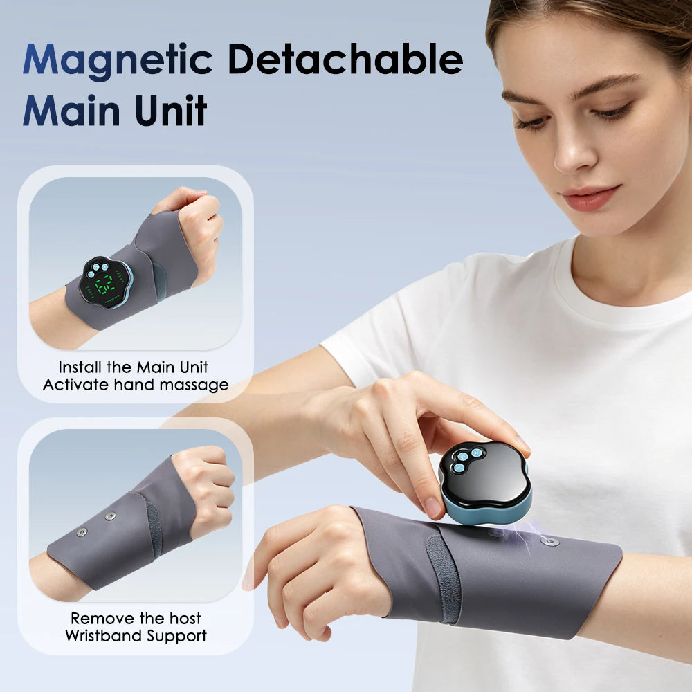 Electric Wrist Massager and EMS Support Brace for Muscle Relief and Daily Comfort - 9