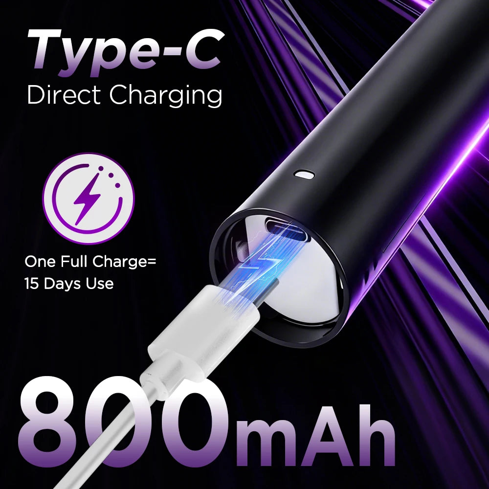 Rotating Electric Toothbrush and Rechargeable Oral Care Device for Adults - 12