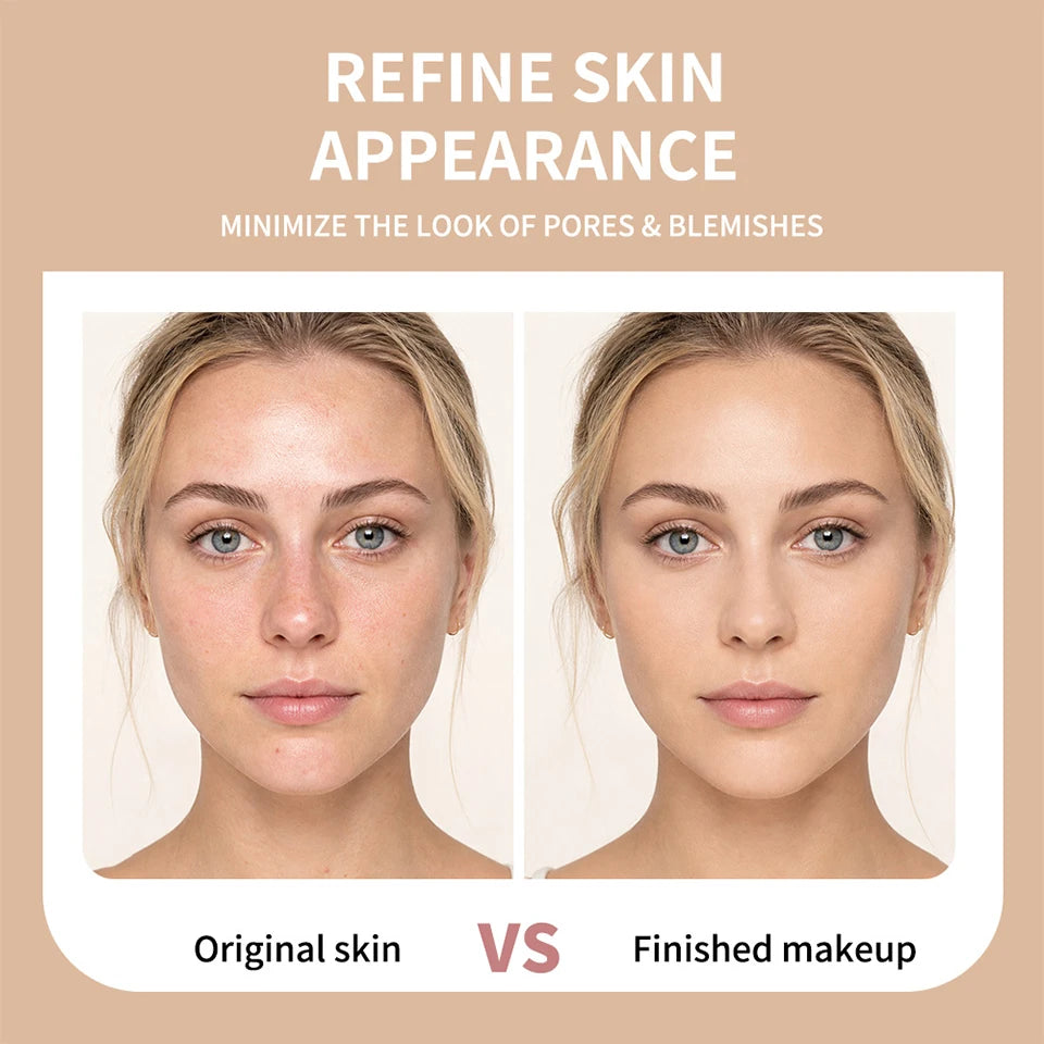 Liquid Foundation and Velvet Matte Makeup Base for Flawless Daily Face Coverage