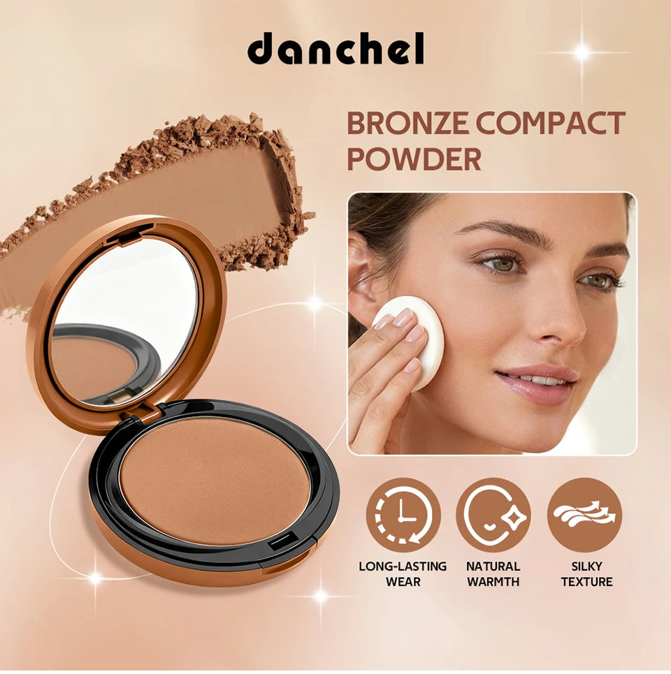 Matte Bronze Powder and Pressed Setting Powder for a Natural Sun Kissed Look