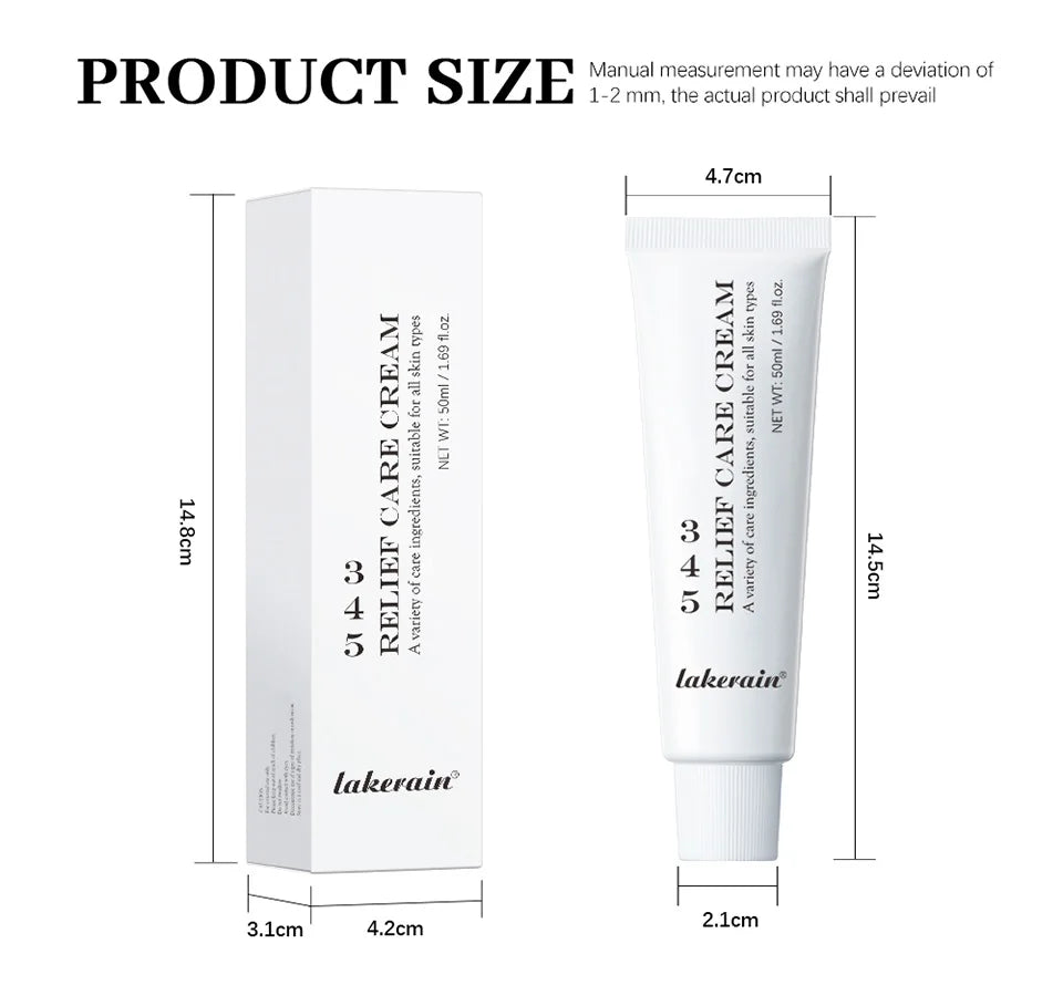 345 Relief Cream and Moisturizing Face Lotion for Daily Skincare Routine