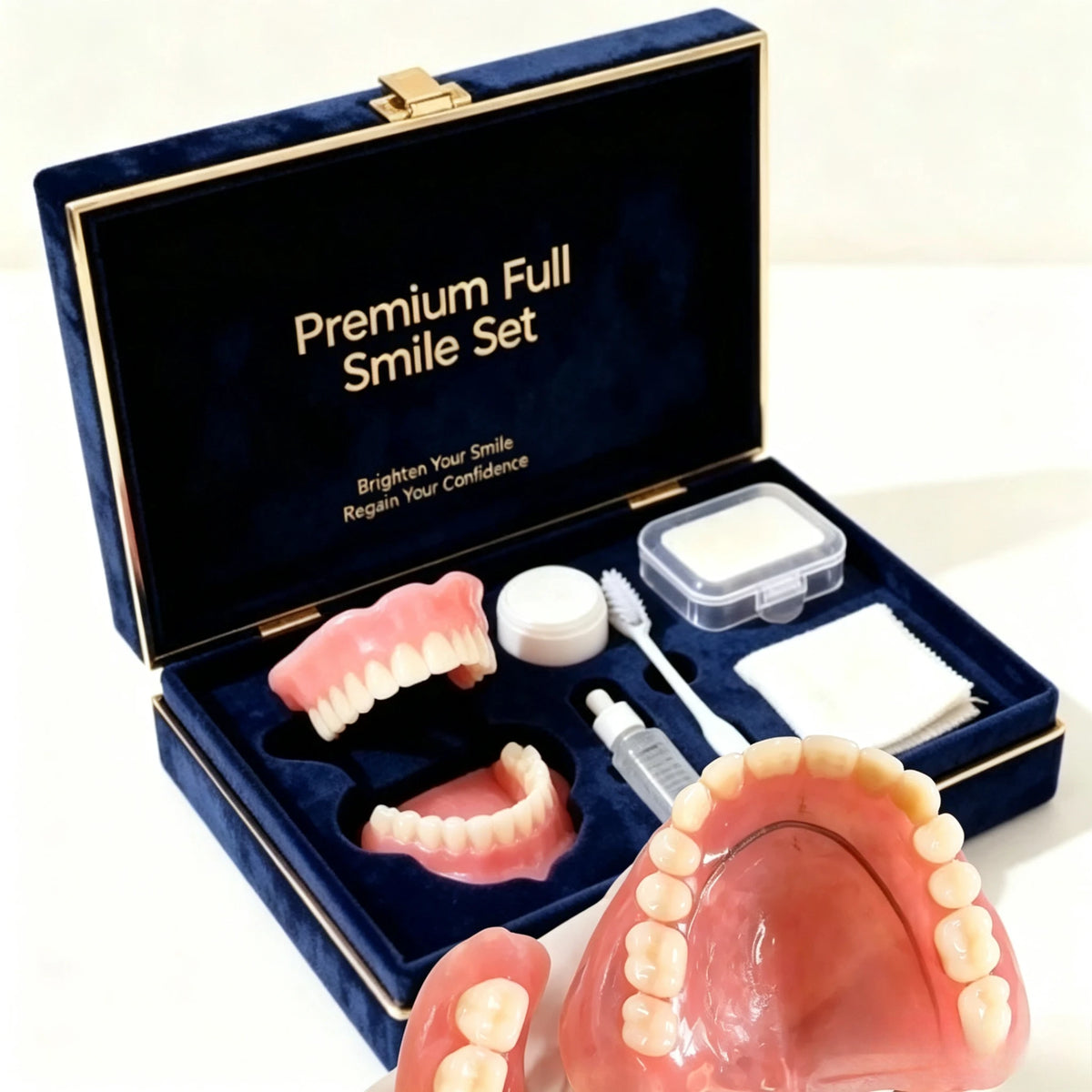 Comfort Silicone False Teeth and Cosmetic Smile Veneers for Daily Confidence
