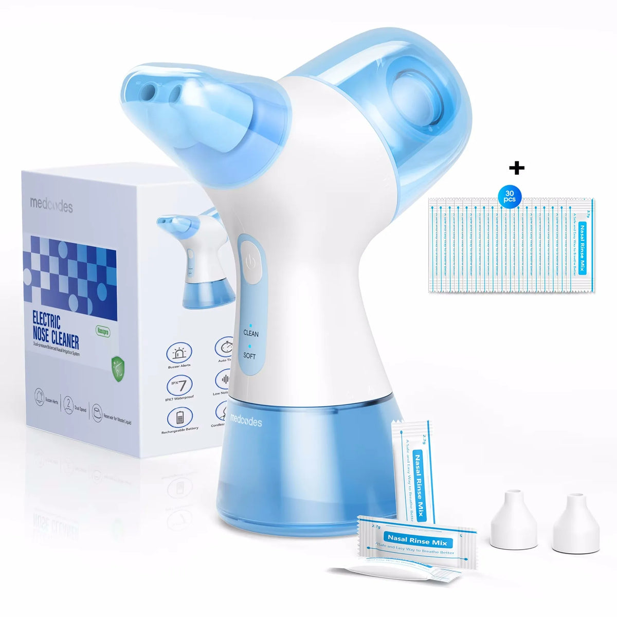 Electric Nasal Irrigation System and Sinus Rinse Machine for Daily Allergy Relief