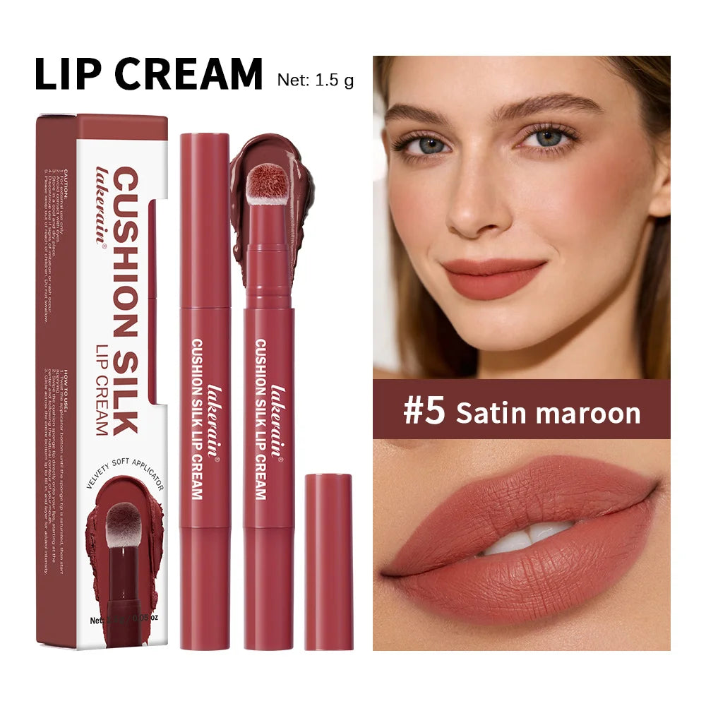 Cushion Silk Lip Cream and Matte Tint for Long Lasting Everyday Makeup Looks