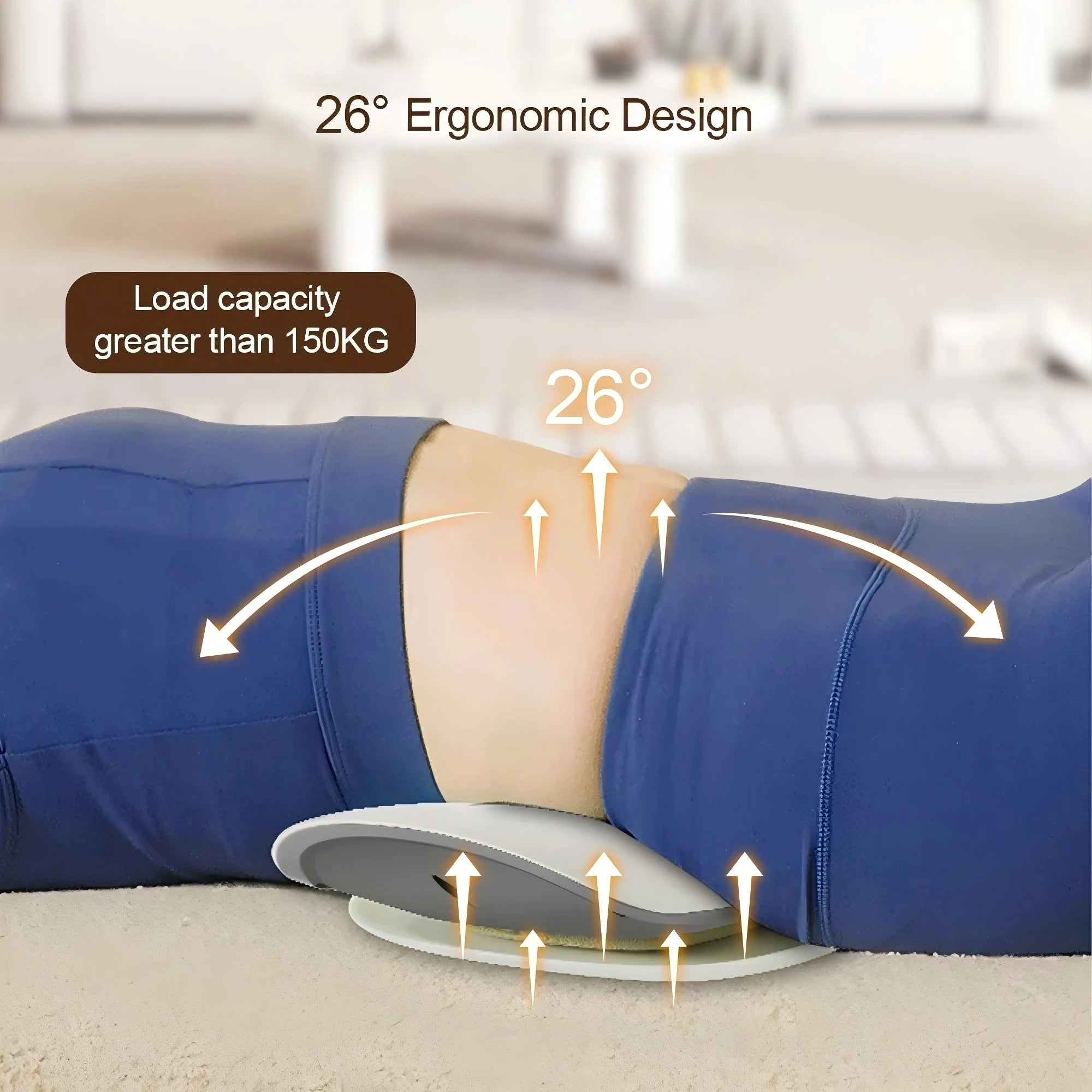 Lumbar Traction Device and Back Stretcher Massager for Muscle Pain Relief - 4