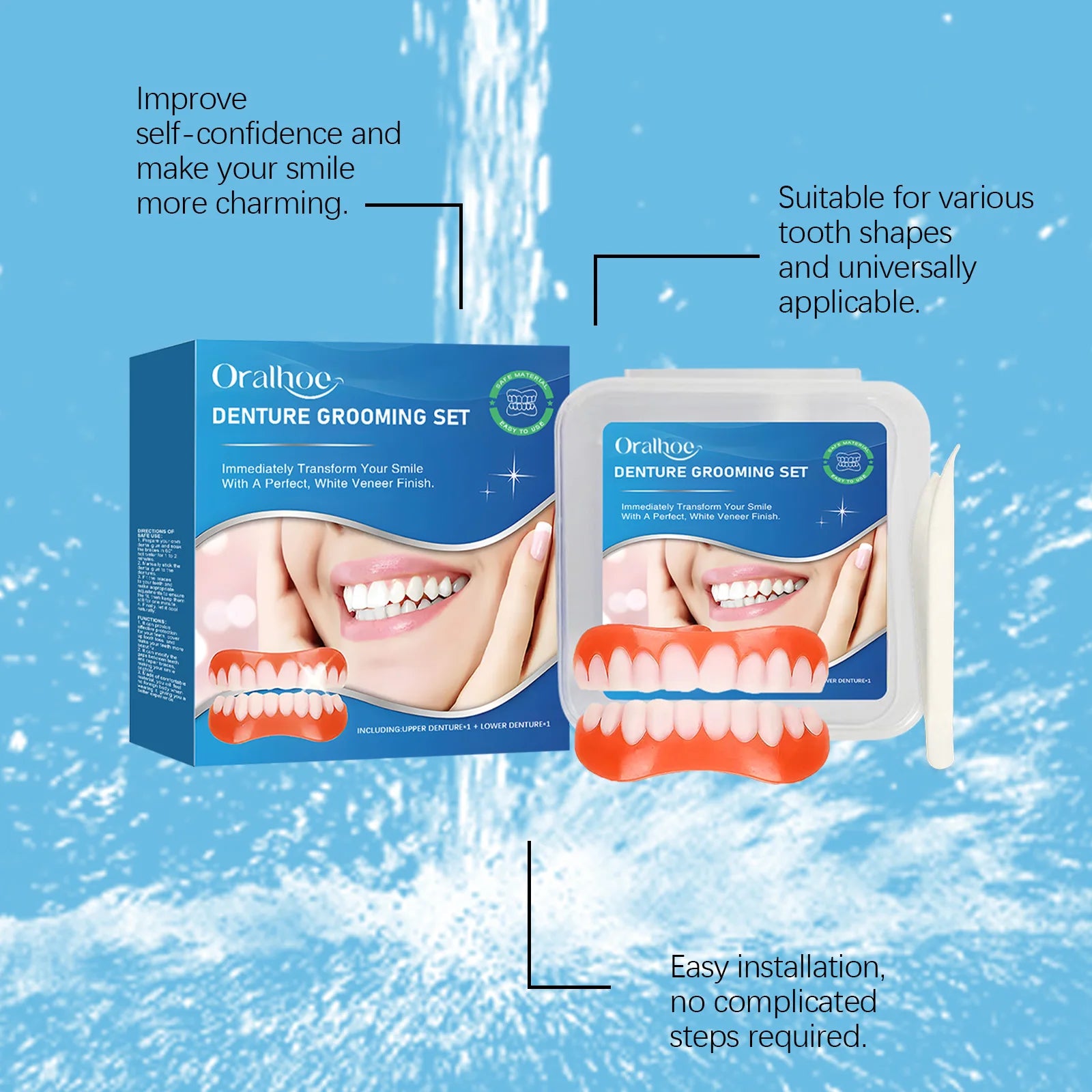 Silicone Denture Set and Temporary Veneers for Restoring Your Perfect Smile - 17