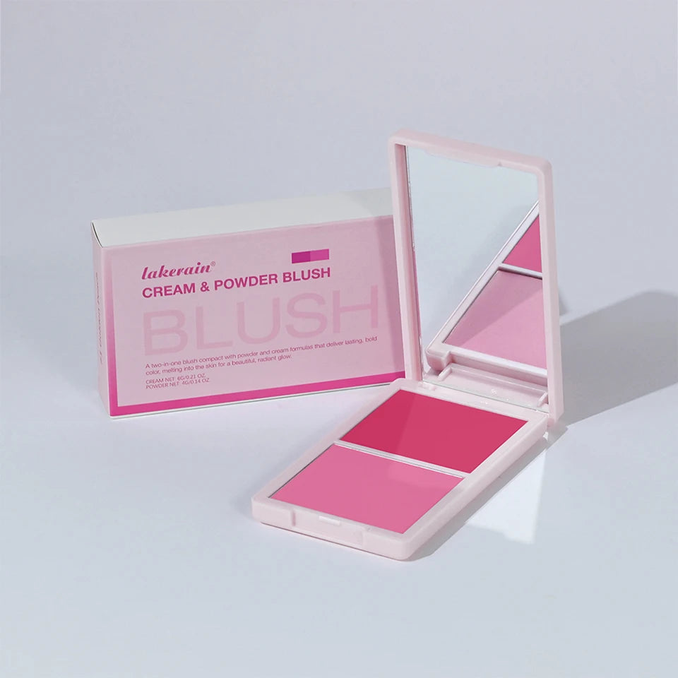 Cream and Powder Blush duo for a flawless long lasting natural makeup glow - 18