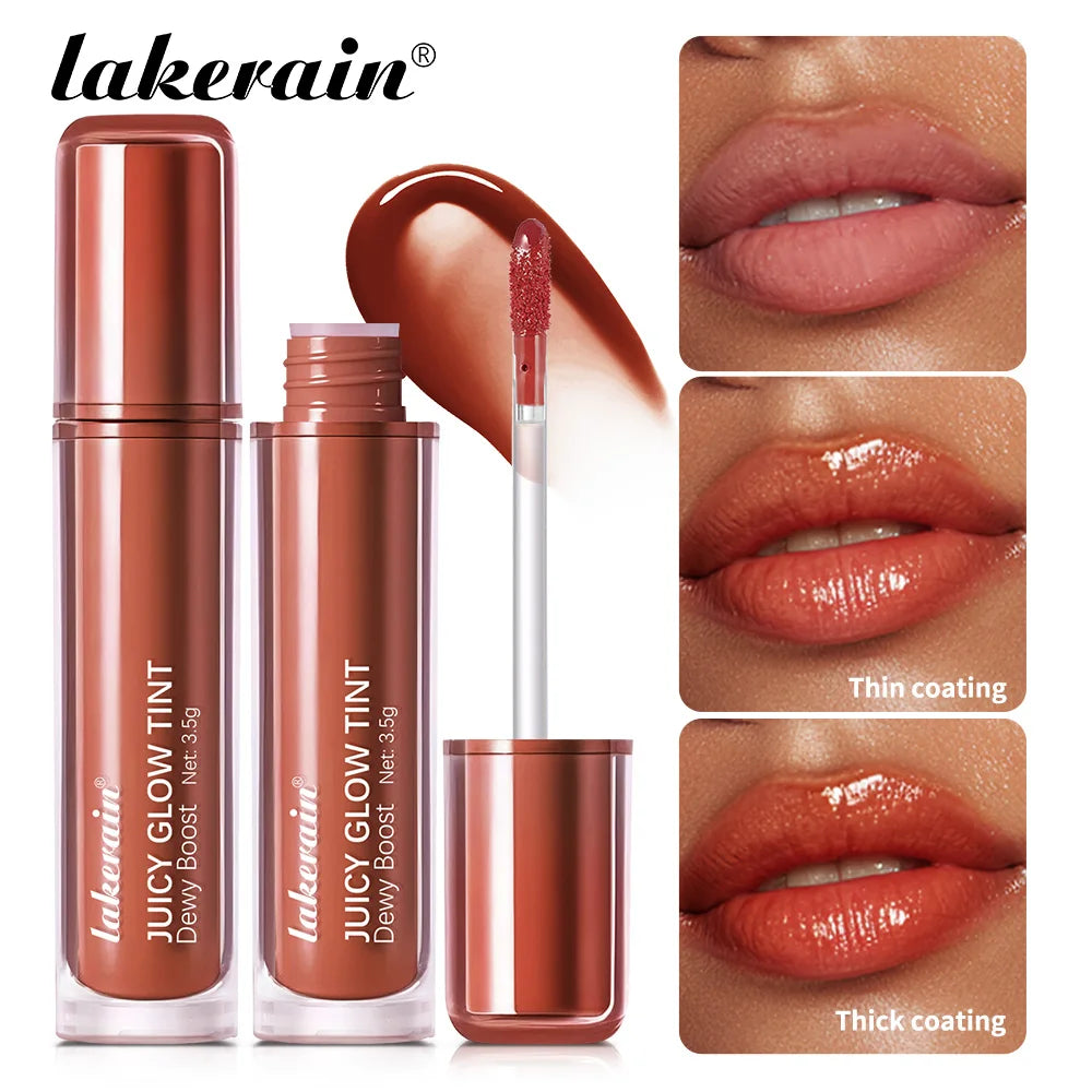 Mirror Lip Glow Tint and Juicy Lip Gloss for Long Lasting Hydration and Shine - 10