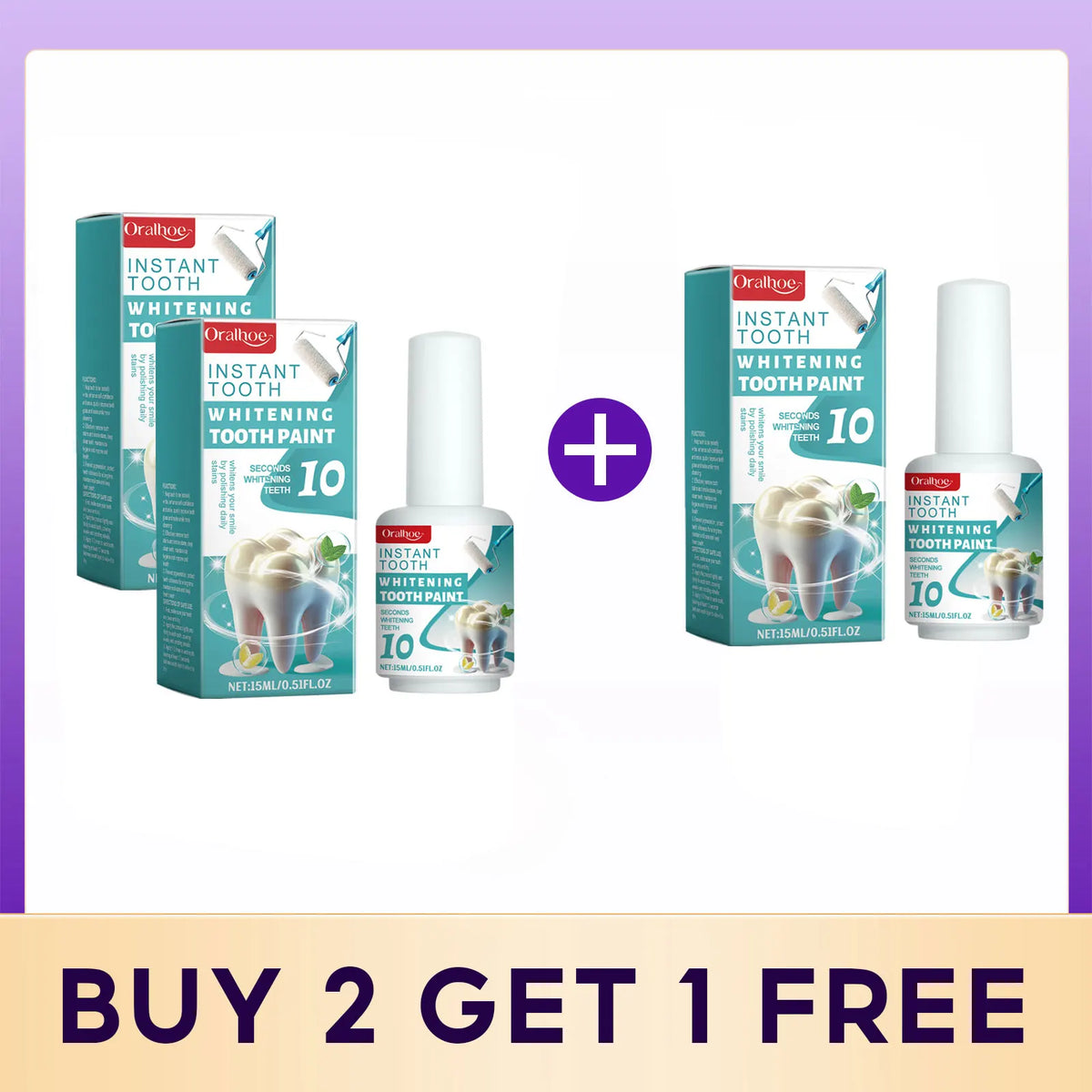 Teeth Whitening Paint and Dental Brightener Gel for a Brighter Confident Smile