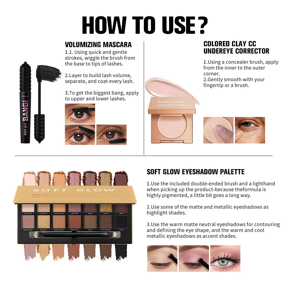 Makeup Set and Beauty Kit for professional eye looks and daily routine
