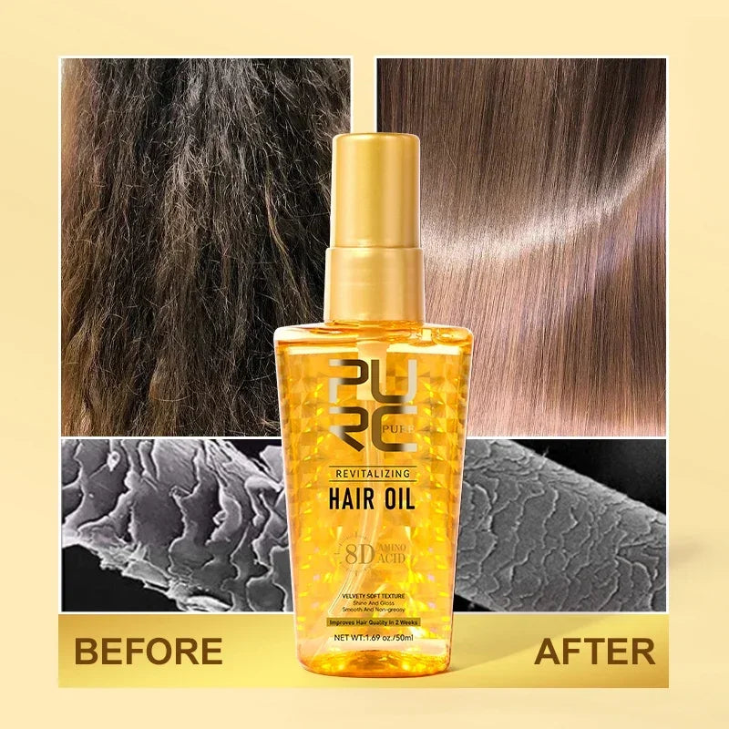 Morocco Hair Oil and Smoothing Serum for Dry Frizzy Hair Daily Repair Treatment