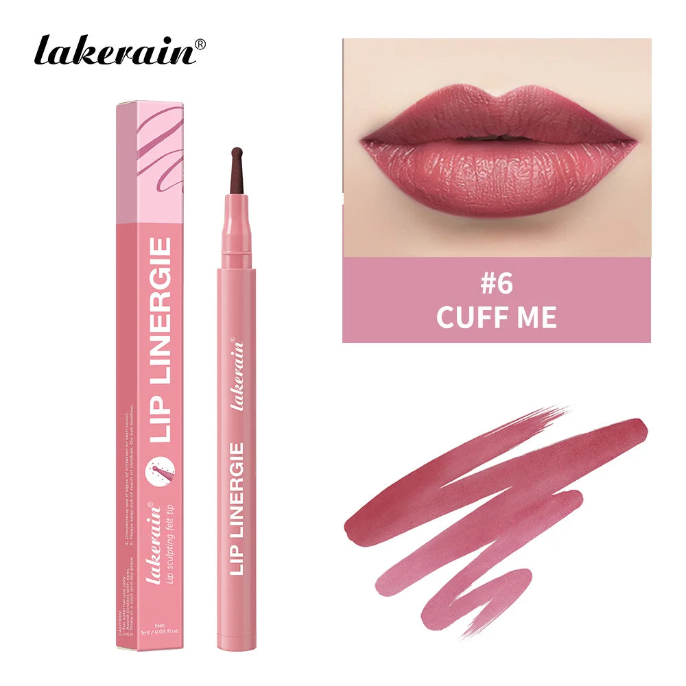 Lip Liner Stain and Waterproof Lip Contour Pen for Precise Long Lasting Makeup