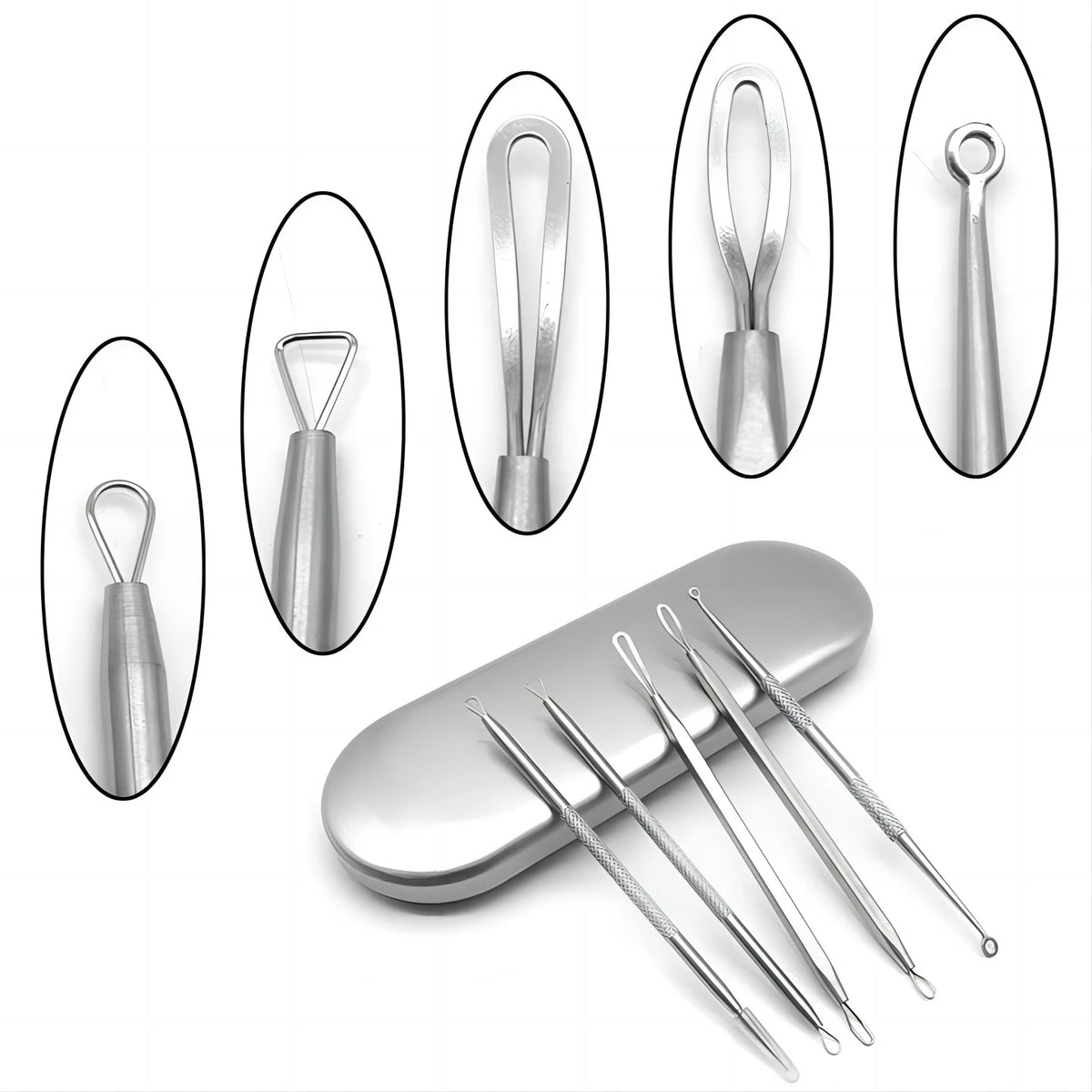 Blackhead Remover Kit and Pimple Popper Tools for Clear Facial Skin Care