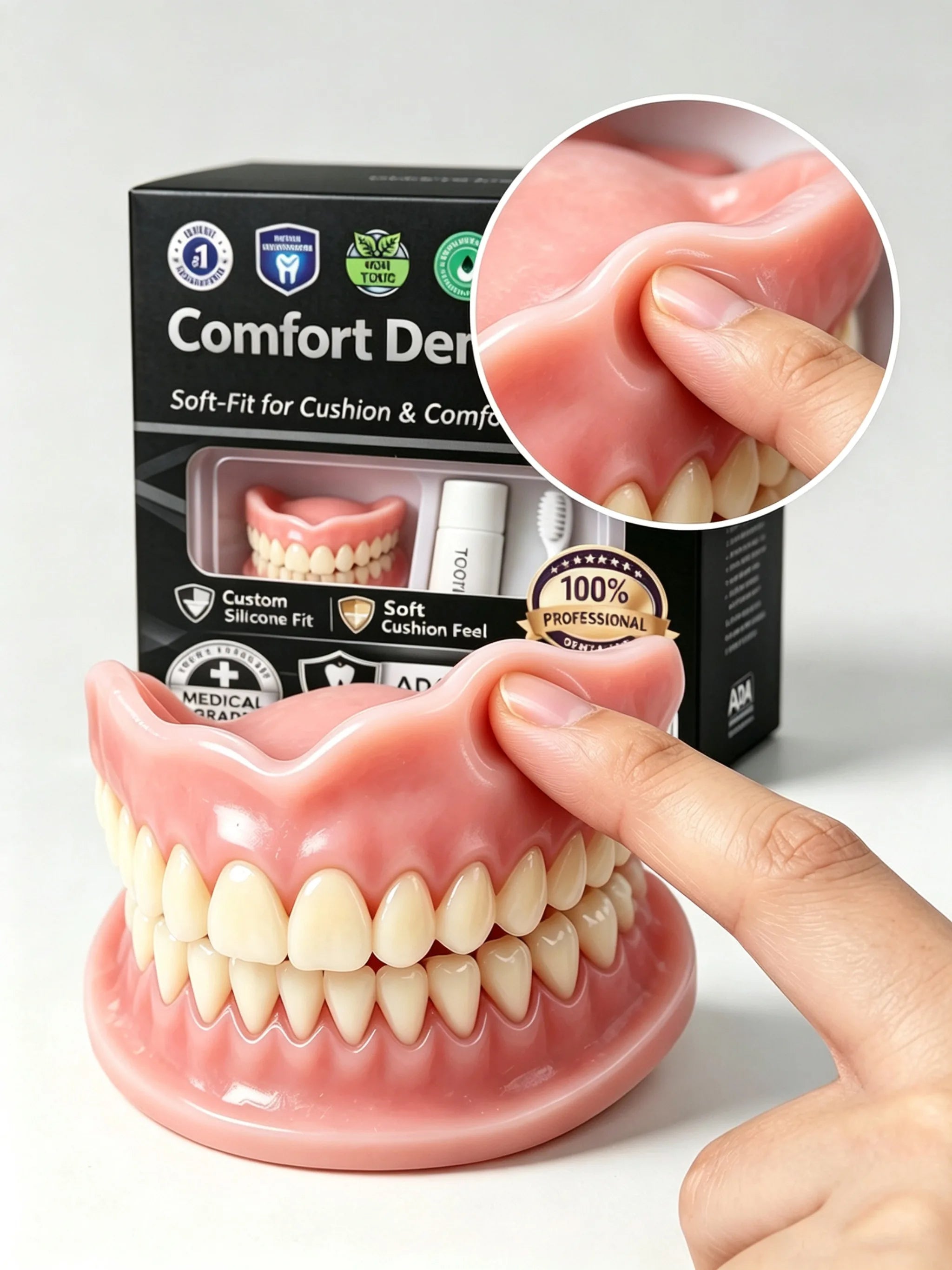 Moldable Silicone False Teeth and Instant Smile Veneers for Daily Cosmetic Use - 8